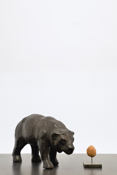 Leather handcrafted bear