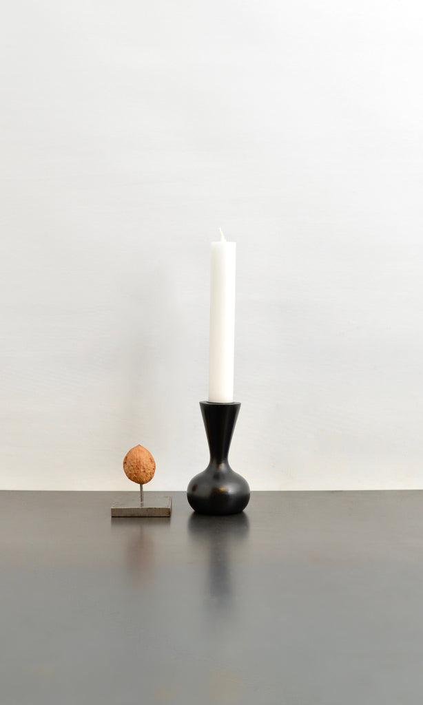 Mango wood candle holders
