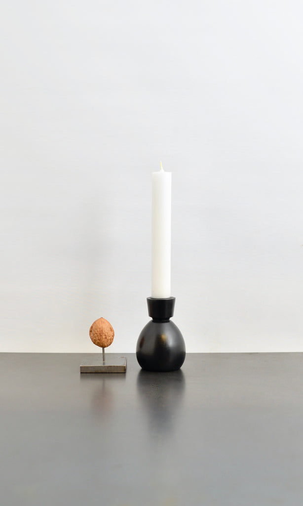 Mango wood candle holders