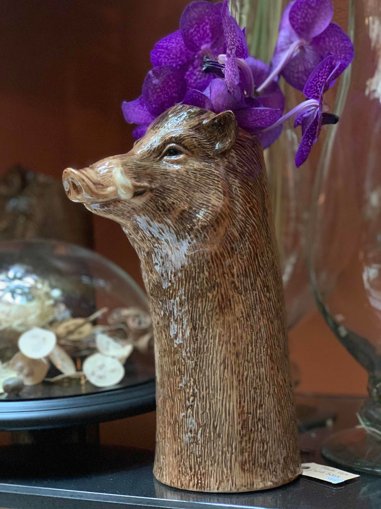 Wild Boar vase ceramic