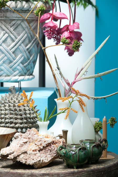 Vase white glass