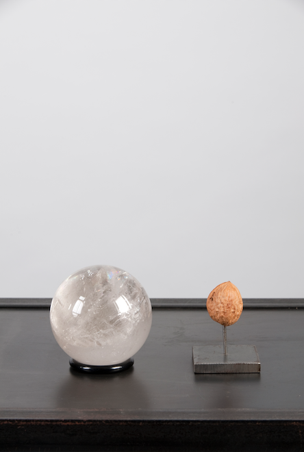 Crystal sphere on ring