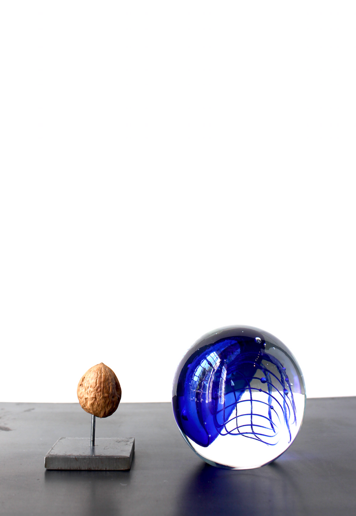 Glass jellyfish paper press round