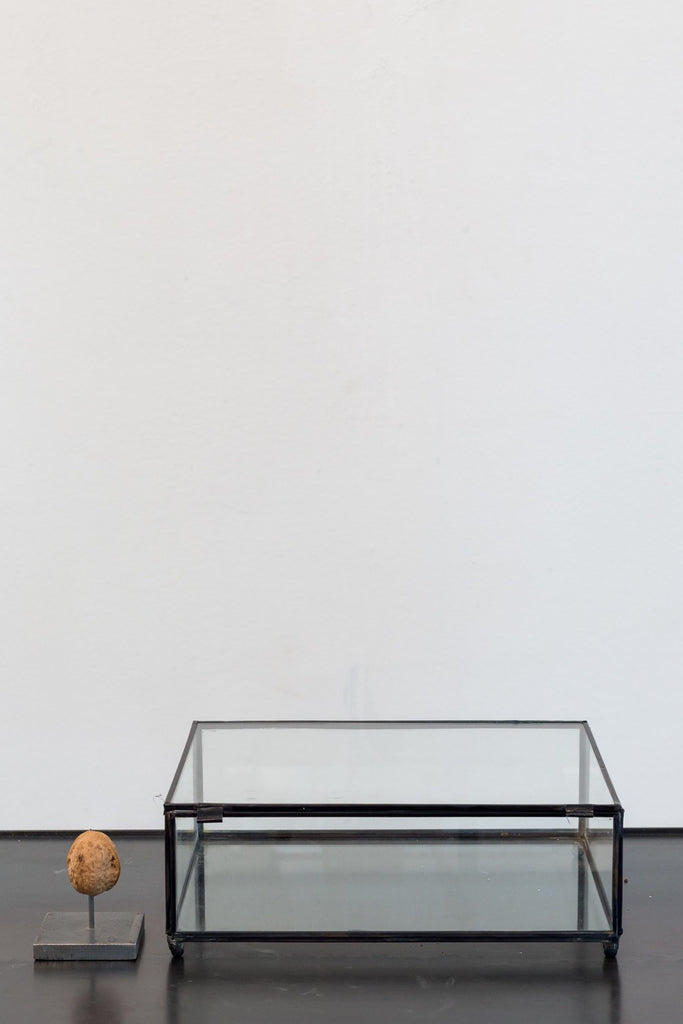 Object - Glass Box With Black Metal Frame