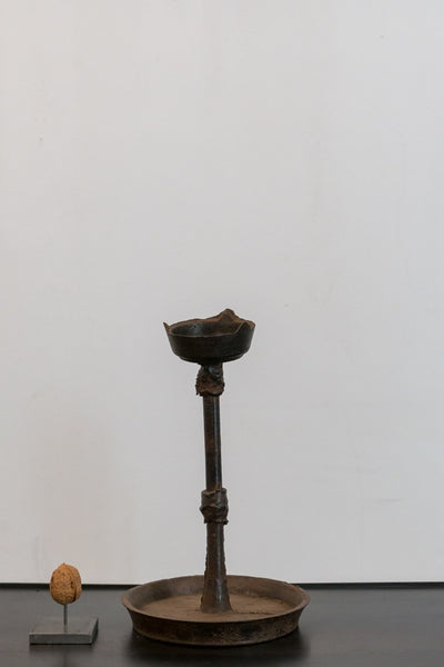 Object - Metal Candle Holder Iron Slightly Bent