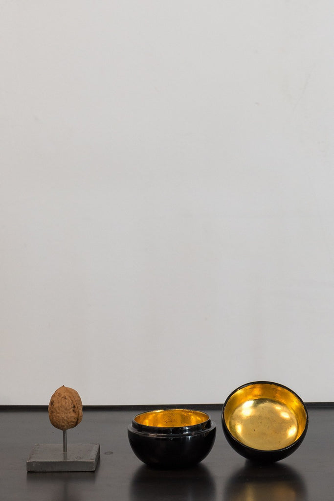 Pot - Mango Stone With Gold Inner Lining