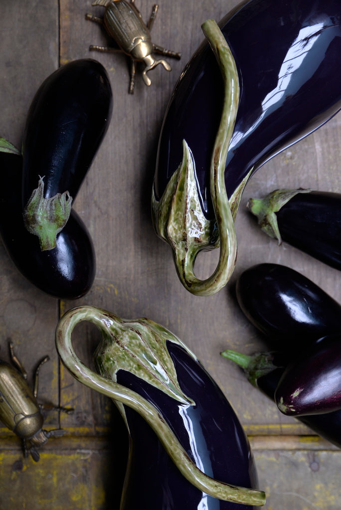 Aubergine bowl ceramic