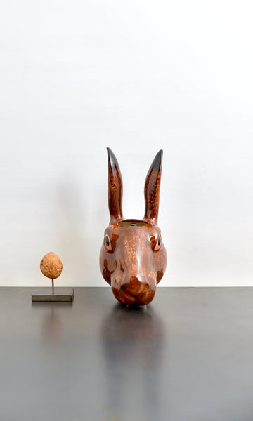 Hare head vase ceramic
