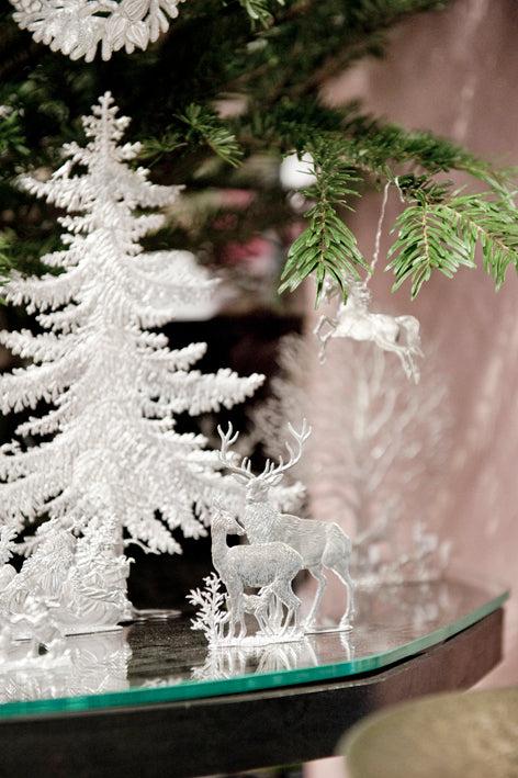Christmas tin tree decoration