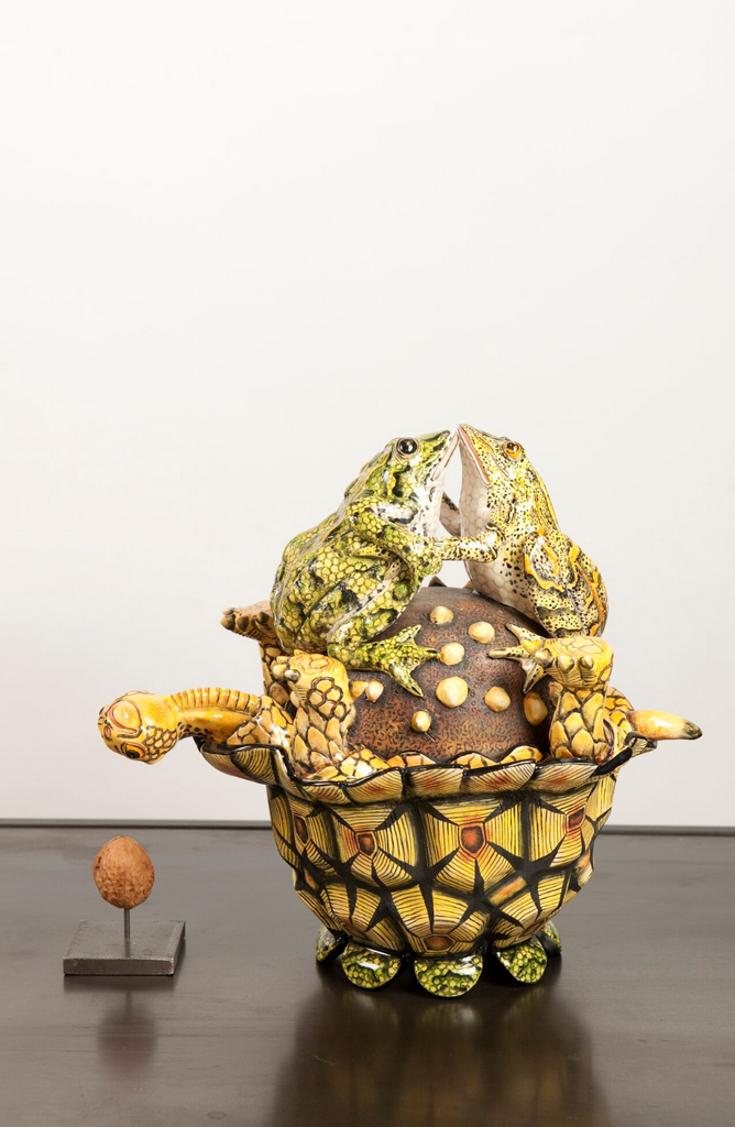 Ardmore ceramic frog tortoise tureen