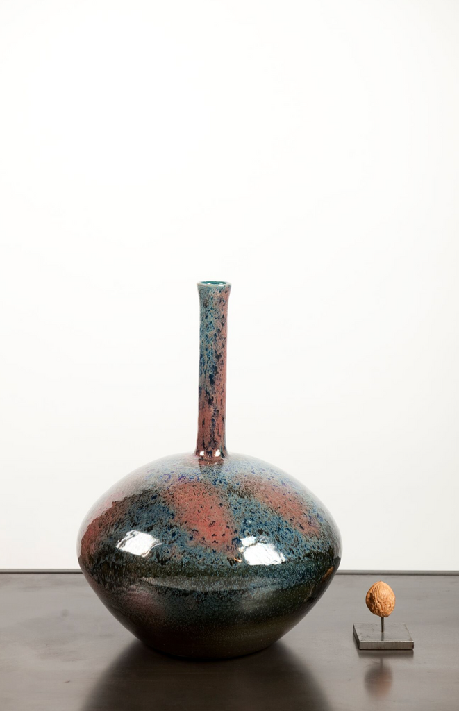 Mobach blue & red vase